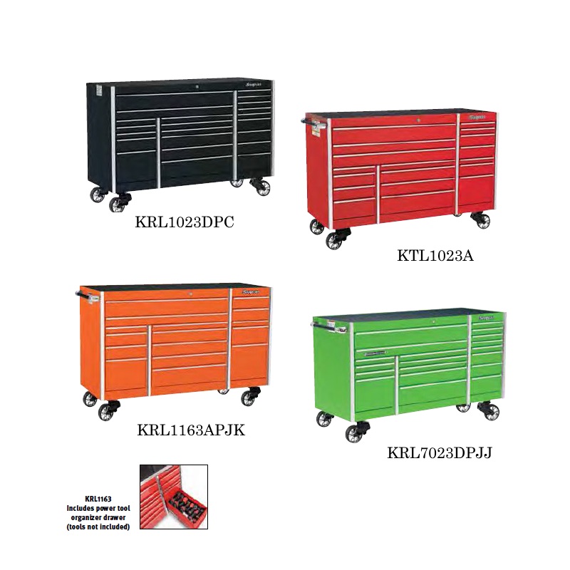 Snapon-Master Series-MASTERS Series Roll Cab Drawer Sizes